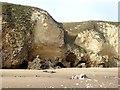 Sea caves and cliffs above Marsden Sands in NE34 7JE