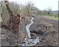 Stream channel work North East of Woodcock Hall, Newburgh in WN8 7LB