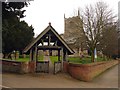 Lych gate at All Saints Church in NG23 7LY