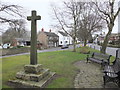 Stone cross at junction of Course Lane and Cobb's Brow Lane, Newburgh in WN8 7LB