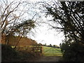 Field entrance on Blackheath Lane in GU5 0PX