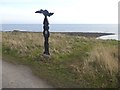 Millennium Milepost at Whitburn in SR6 7DX