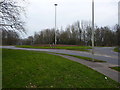 Brookside roundabout from the west in TF3 1XY