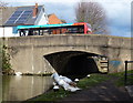 Bus crossing Nottingham Road Bridge No 17 in DE7 5BP
