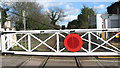 Crossing gates in Chapel Road in NR13 4FP