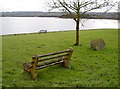 Lakeside seat and memorial in BS40 8XH