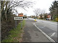 Sign entering Theale in RG7 5AS