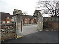 The entrance to Holy Trinity Churchyard, Theale in RG7 5AS