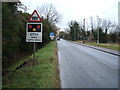 Approaching the level crossing on Teversham Road, Fulbourn in CB1 9BF