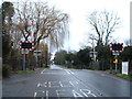 Level crossing on Teversham Road, Fulbourn in CB1 9BF
