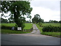 The road to Sheardley Fold Farm in PR3 2JP