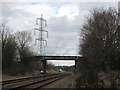 Bridge over the railway near Mutton Flats in WF9 3TF