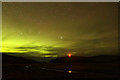 Aurora borealis over the Links of Burrafirth  in ZE2 9EQ