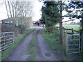 Path to Combe Hill Farm in BS39 5AR