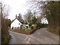 Road junction triangle at Nynehead in TA21 0AZ