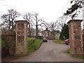 Nynehead Court and its gateposts in TA21 0AZ