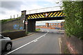Railway bridge over Nottingham Road (A60) in LE11 1GN
