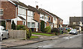 Houses on south side of Cheviot Close in CV10 8NN