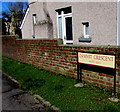 Zammit Crescent name sign, Llanelli in SA14 8SA