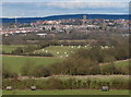 View across the Erewash valley to Eastwood in DE75 7DQ