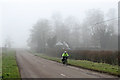 A misty morning on Whittlesford Road in CB22 5EU