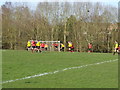 Football match King Georges Playing Fields, Droitwich in WR9 0DJ