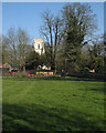 Towards Newton Church in Newton (South Cambridgeshire)