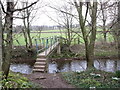 Footbridge over the River Laver at Clotherholme in HG4 2RQ
