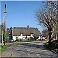 Foxton: a bend in the High Street in Foxton (South Cambridgeshire)
