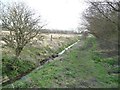 Footpath alongside a drain, south of the railway line in YO15 3PA