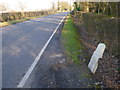 Horley Road looking east from marker stone in RH6 0BJ