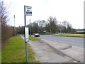 Junction of Ifield Avenue and Ifield Green seen from bus stop in RH11 7GJ