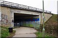 Entrance to tunnel under A40 road, Witney, Oxon in OX28 4EG