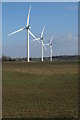 Wind turbines at Langford in SG18 9QP