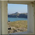 Hotel viewed from Towan Head shelter in TR7 1HY