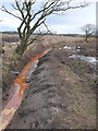 Field drain North of Dam House, Standish in WN6 0XF