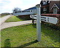 Signpost on Luffenham Road, Lyndon in Lyndon