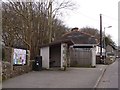 Village noticeboard and bus shelter, Vicarage Road, St Agnes in TR5 0AZ