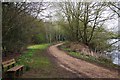 Footpath around Witney Lake, Witney, Oxon in OX28 4EG