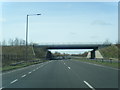A41 passes under exit slip overbridge in HP22 0AB