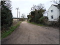 Farm track near Windsor Wood Cottages in IP29 5JU
