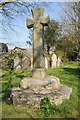 Cross in St Newlyn East churchyard in TR8 5LE