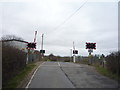 Level crossing on Brinkley Road, Six Mile Bottom in CB8 0XF