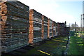 Timber stacks, Nidd Valley Sawmill in HG3 4BG