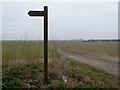 Public bridleway sign in DN15 9HH