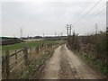 Bridleway west of Temple Normanton in S42 5DP