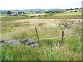 Wall and fence across footpath from Delfs Lane to Kennel Lane, Sowerby in HX6 3HA