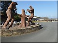 Sculpture at Tolgus Tin in TR16 4BY