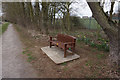 Bench overlooking Bottesford Beck in DN16 3NP