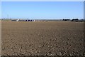 Farm buildings on the former RAF Honeybourne airfield in Weston-sub-Edge